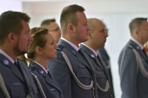 uczestnicy obchodów święta policji