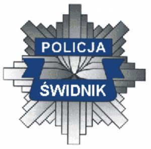 gwiazda policyjna z napisem Świdnik