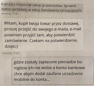 korespondencja pomiędzy kupującym a sprzedającym