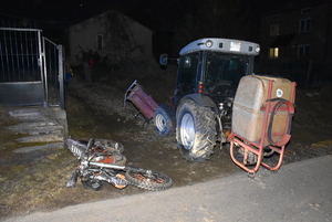 ciągnik i motocykl