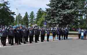 święto policji w KPP Świdnik - uroczysty apel