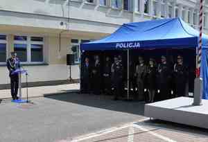święto policji w KPP Świdnik - uroczysty apel