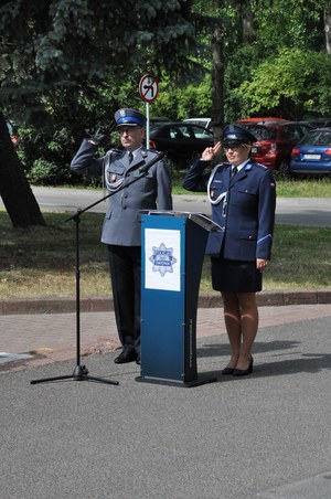 święto policji w KPP Świdnik - uroczysty apel